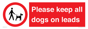 Please keep all dogs on leads